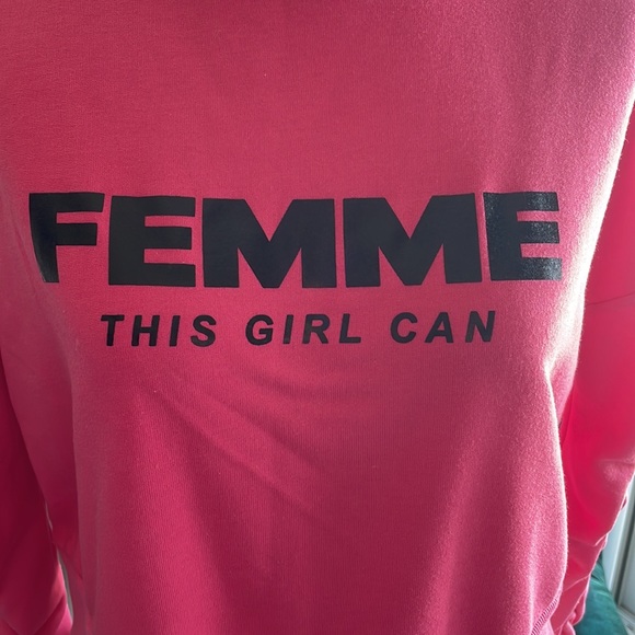 Femme this girl can crop sweatshirt - Picture 3 of 8